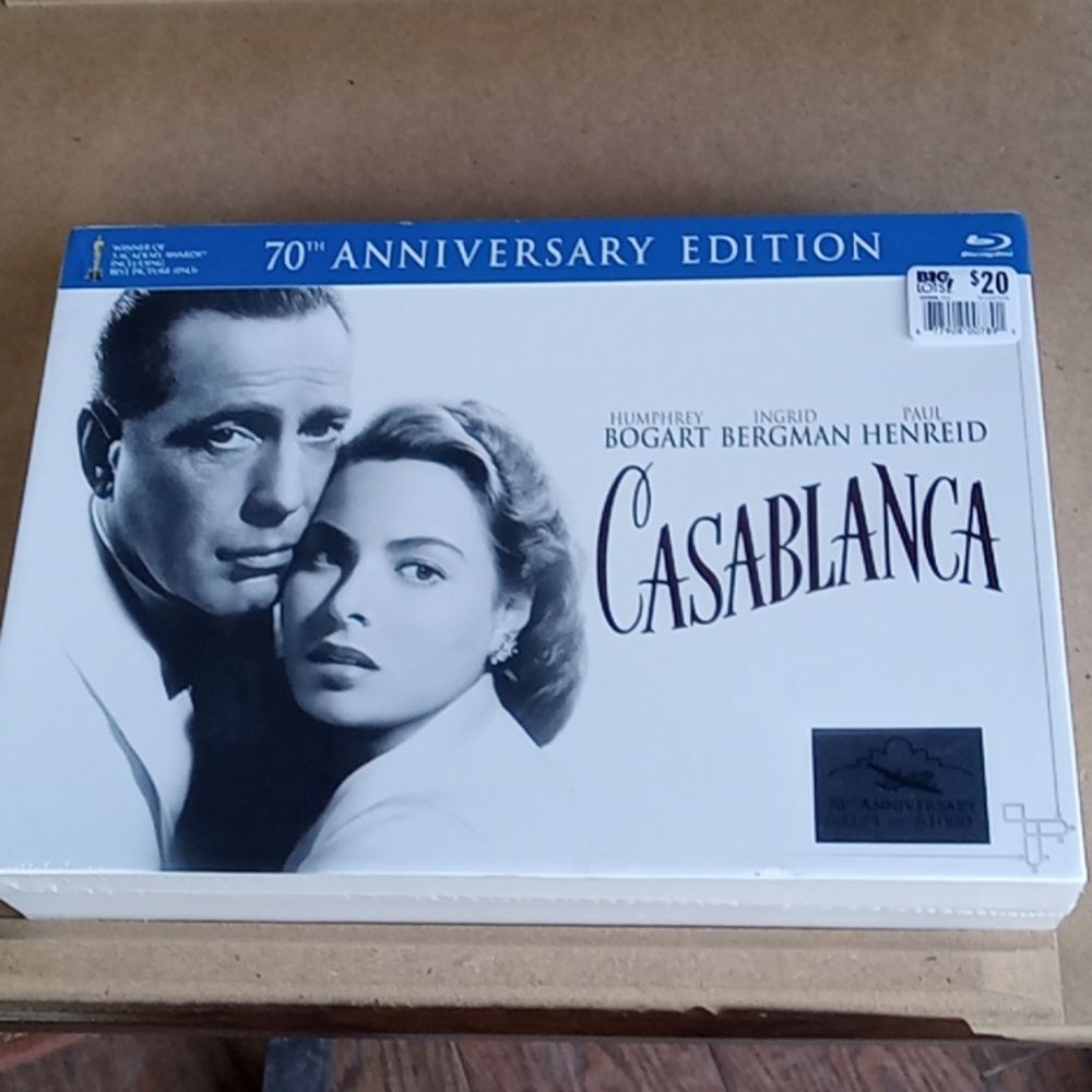 Casablanca Humphrey Bogart new inbox 70th Anniversary Edition never opened